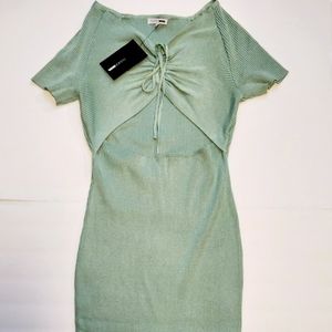 Mid length cut out dress